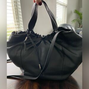 NWT Lucky Brand Black Leather Crossbody